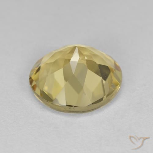 Golden Beryl Gemstone in 10 mm (calibrated) Size for Sale, Golden Beryl Stone in Light Yellow Color