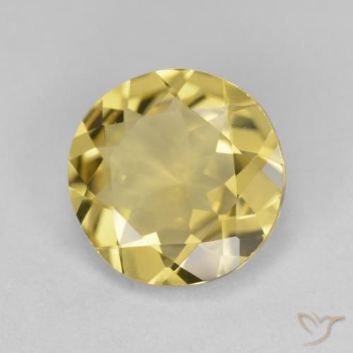 2.78 ct Yellow Golden Beryl Stone, Natural Golden Beryl in Round Facet Shape for Sale