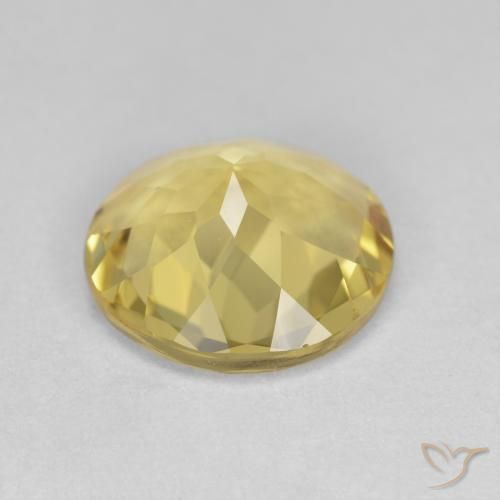 Golden Beryl Gemstone in 10 mm (calibrated) Size for Sale, Golden Beryl Stone in Light Gold Color