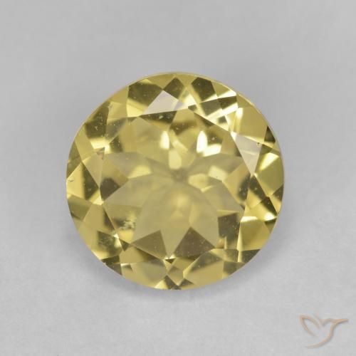 Berilo Dorado Amarillo Faceta Redonda de 9,9mm de Brasil, peso de 2.85ct, piedra preciosa No tratado de forma natural en claridad vvs-vs, Berilo Dorado de 1 pieza: el color es Dorado claro, dureza Mohs de 7.5 - 8 Adecuado para joyas de uso diario, Photo A