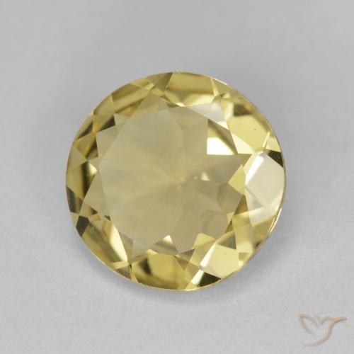 2.60 ct Yellow Golden Beryl Stone, Natural Golden Beryl in Round Facet Shape for Sale