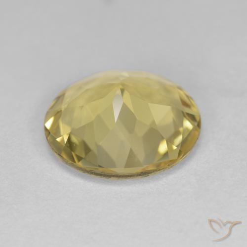Golden Beryl Gemstone in 10 mm (calibrated) Size for Sale, Golden Beryl Stone in Light Yellow Color