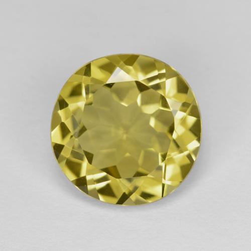 Deep Yellow Golden Beryl Gem - 2.8ct Round Facet (ID: 587315)