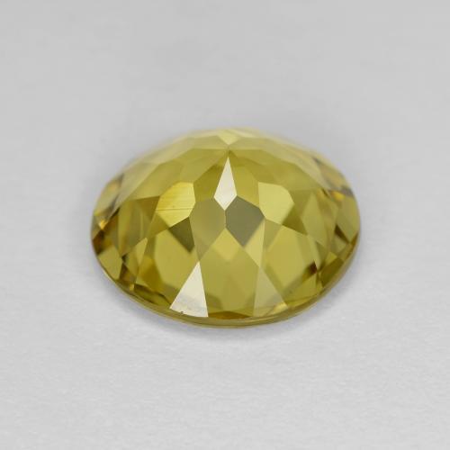 Golden Beryl Gemstone in 10 mm (calibrated) Size for Sale, Golden Beryl Stone in Deep Yellow Color