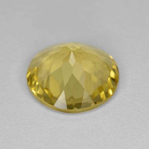 Golden Beryl Gemstone in 11 mm (calibrated) Size for Sale, Golden Beryl Stone in Light Honey Yellow Color