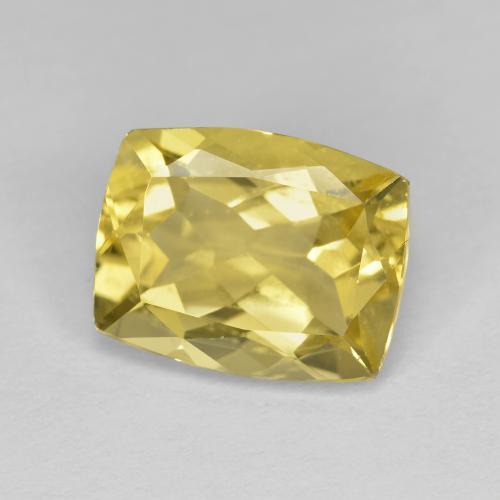2.84 ct Yellow Golden Beryl Stone, Natural Golden Beryl in Cushion-Cut Shape for Sale