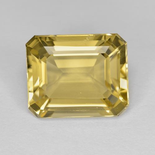 Giallo chiaro Berillo dorato Gem - 4.2ct Taglio ottagonale (ID: 588922)