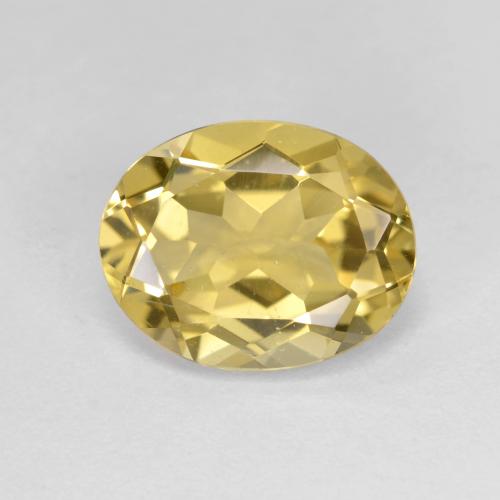 Light Gold Golden Beryl Gem - 3.3ct Oval Facet (ID: 588923)