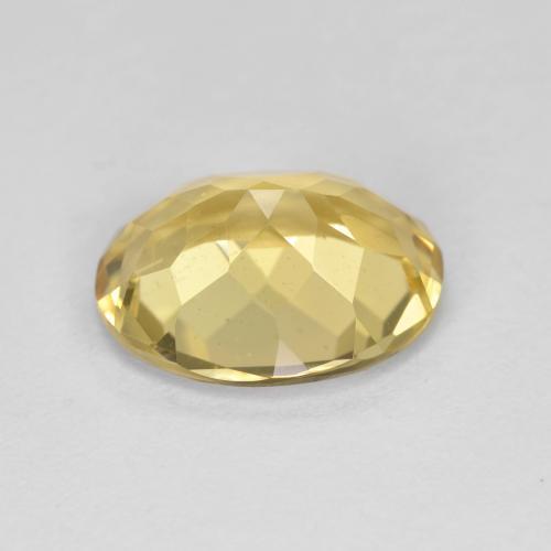Golden Beryl Gemstone in 11 x 9 mm (calibrated) Size for Sale, Golden Beryl Stone in Light Gold Color