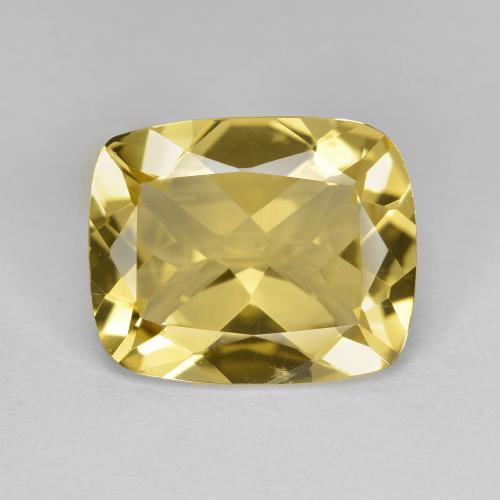 Light Golden-Yellow Golden Beryl Gem - 4.3ct Cushion-Cut (ID: 588924)