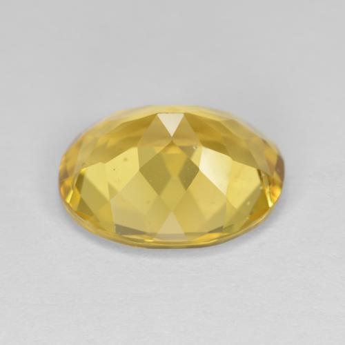 Golden Beryl Gemstone in 12 x 10 mm (calibrated) Size for Sale, Golden Beryl Stone in Deep Yellow Color