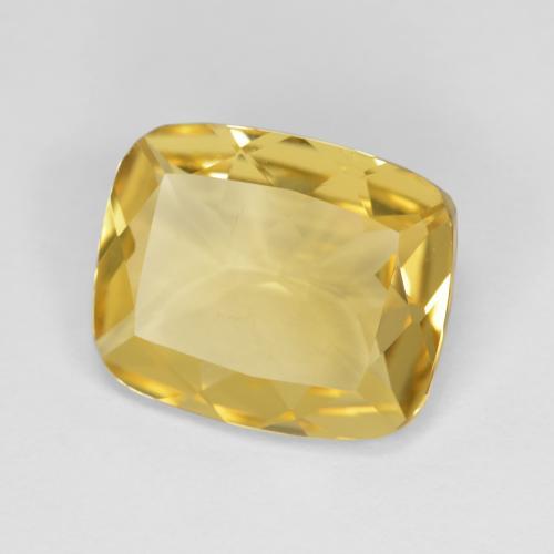 Honey Yellow Golden Beryl Gem - 4.3ct Cushion-Cut (ID: 589306)