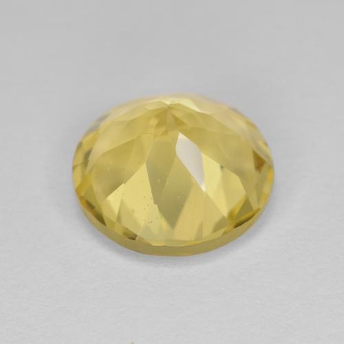 Golden Beryl Gemstone in 10 mm (calibrated) Size for Sale, Golden Beryl Stone in Light Yellow Color