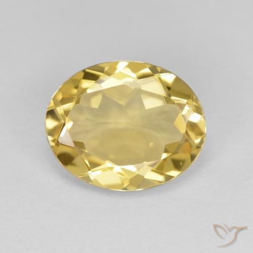 2,9 ct ovaler Goldener Beryll aus Madagaskar, Größe: 11 x 8,9mm, Reinheit: VVS-VS, Garantiert echter Edelstein, 1 Stück Goldener Beryll in Hellgelb Farbe, Mohs-Härte von 7,5 - 8 Geeignet für den täglichen Gebrauch im Schmuck, Photo A