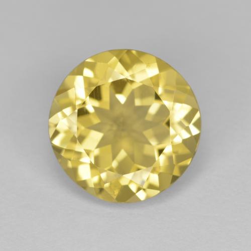 Light Bumblebee Yellow 金绿柱石 Gem - 2.9ct 圆形切面 (ID: 589313)
