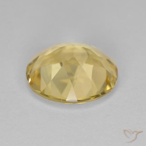 Golden Beryl Gemstone in 11 x 9 mm (calibrated) Size for Sale, Golden Beryl Stone in Medium Yellow Color