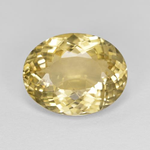 Golden Golden Beryl Gem - 6.2ct Oval Portuguese-Cut (ID: 589465)
