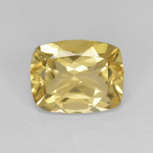 Light Golden-Yellow Goldener Beryll Edelstein - 2.9ct Kissenschliff (ID: 589469)