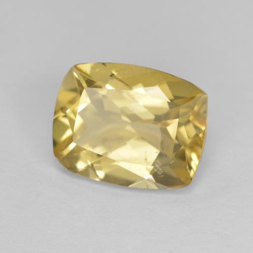 2.87 ct Yellow Golden Beryl Stone, Natural Golden Beryl in Cushion-Cut Shape for Sale