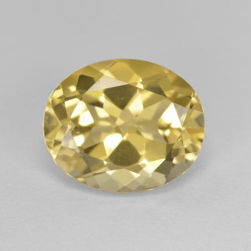 Béryl doré Ovale en damier des États-Unis 4,89 ct, dimension 12,1 x 10mm, pureté vvs-vs, pierre gemme naturelle Non traité, 1 pièce de béryl doré de couleur Doré léger, dureté Mohs de 7.5 à 8 convient aux bijoux de tous les jours, pierre de sagesse, Photo A