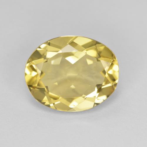 Light Yellow Golden Beryl Gem - 3.3ct Oval Facet (ID: 589770)