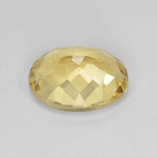 Golden Beryl Gemstone in 11 x 9 mm (calibrated) Size for Sale, Golden Beryl Stone in Light Yellow Color