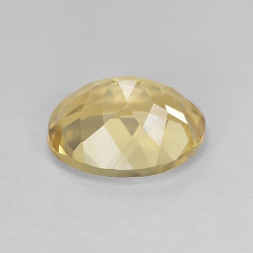 Golden Beryl Gemstone in 11.3 x 9.1 mm Size for Sale, Golden Beryl Stone in Light Yellow Color