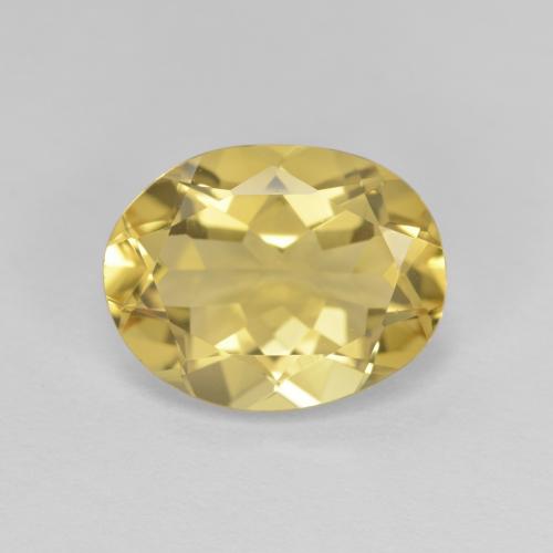 Light Gold Golden Beryl Gem - 2.9ct Oval Facet (ID: 589776)