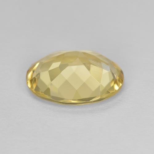Golden Beryl Gemstone in 11 x 9 mm (calibrated) Size for Sale, Golden Beryl Stone in Light Gold Color