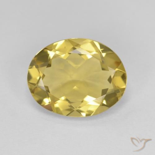 2.96ct Oval Light Golden-yellow Golden Beryl from Madagascar, Dimension 11.3 x 9mm, Natural untreated Gemstone, VVS Clarity, 1pc Oval Facet Golden Beryl, Mohs Hardness of 7.5 - 8 suitable for daily wear jewelry, Photo A
