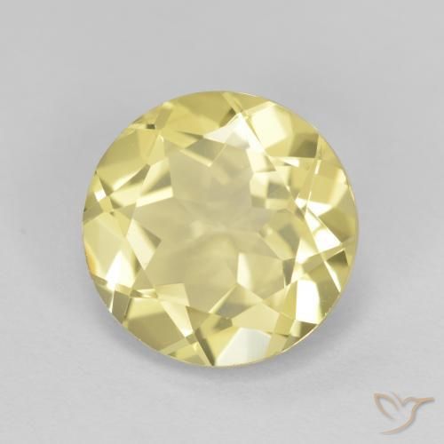 3.06 ct Yellow Golden Beryl Stone, Natural Golden Beryl in Round Facet Shape for Sale