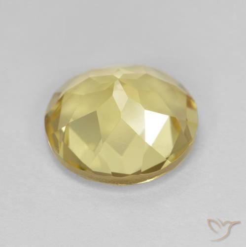 Golden Beryl Gemstone in 10 mm (calibrated) Size for Sale, Golden Beryl Stone in Light Yellow Color