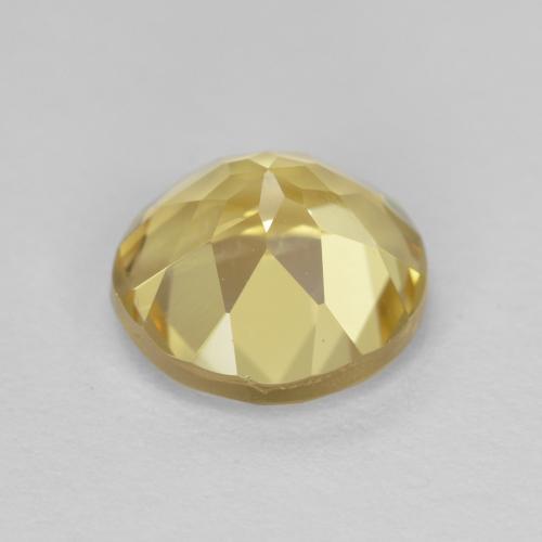 Golden Beryl Gemstone in 7.5 mm (calibrated) Size for Sale, Golden Beryl Stone in Light Yellow Color