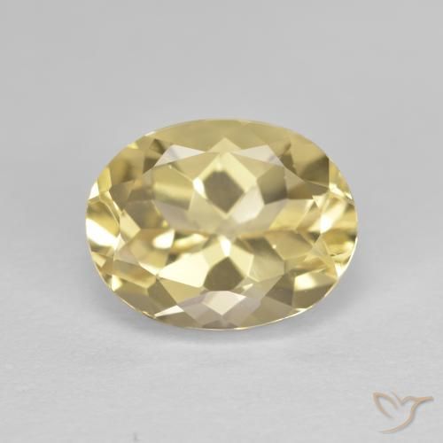 2.65 ct Oval Cut Golden Beryl, 10.1 x 7.9 mm From Madagascar, Photo A