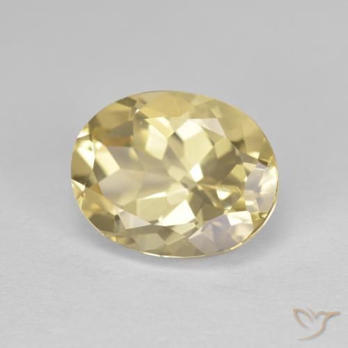 2.65 ct Yellow Golden Beryl Stone, Natural Golden Beryl in Oval Facet Shape for Sale