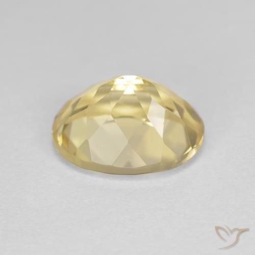 Golden Beryl Gemstone in 10 x 8 mm (calibrated) Size for Sale, Golden Beryl Stone in Medium Yellow Color