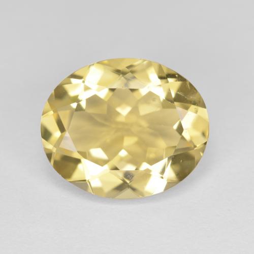 Béryl doré Jaune oval facet 12,2 x 10,2mm de Madagascar, poids de 4,22 ct, pierre gemme naturelle Non traité de pureté vvs-vs, 1 pièce de béryl doré, couleur : Jaune Dijon, dureté de Mohs de 7.5 à 8 convient aux bijoux de tous les jours, pierre de sagesse, Photo A