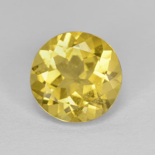 Yellow Golden Beryl Gem - 2.2ct Round Facet (ID: 595016)