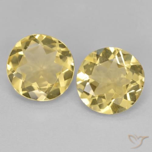 2.96ctw Natural Light Yellow Golden Beryl, Round, VVS-VS
