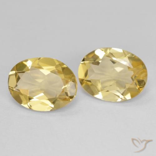 3.09 ctw Yellow Golden Beryl Stones, Natural Golden Beryl in Oval Facet Shape for Sale