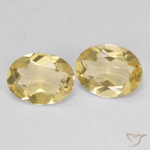 2.93 ctw Yellow Golden Beryl Stones, Natural Golden Beryl in Oval Facet Shape for Sale
