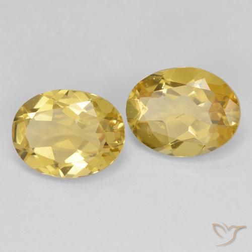 3.14 ct Oval Cut Golden Beryl, 9.2 x 7.1 mm From Madagascar, Photo A