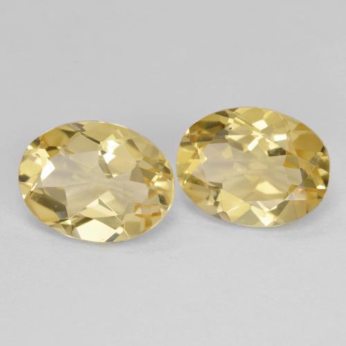 Light Golden-Yellow Golden Beryl Gem - 1.7ct Oval Facet (ID: 595203)