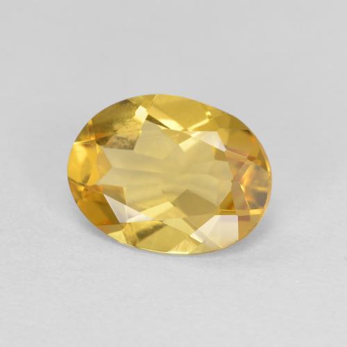 1.36 ct Golden Golden Beryl Stone, Natural Golden Beryl in Oval Facet Shape for Sale