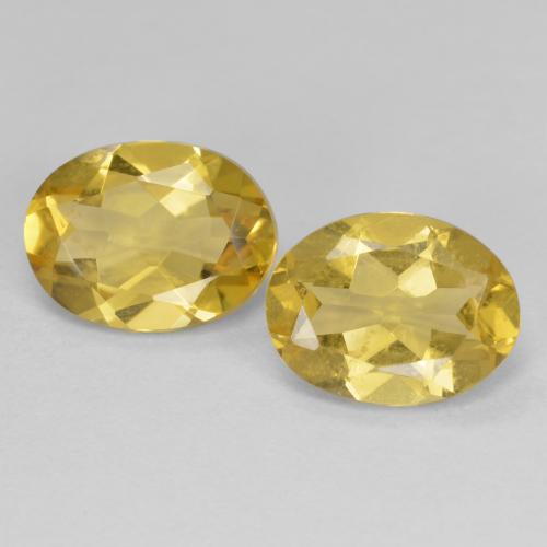 Light Golden-Yellow Golden Beryl Gem - 1.6ct Oval Facet (ID: 595281)