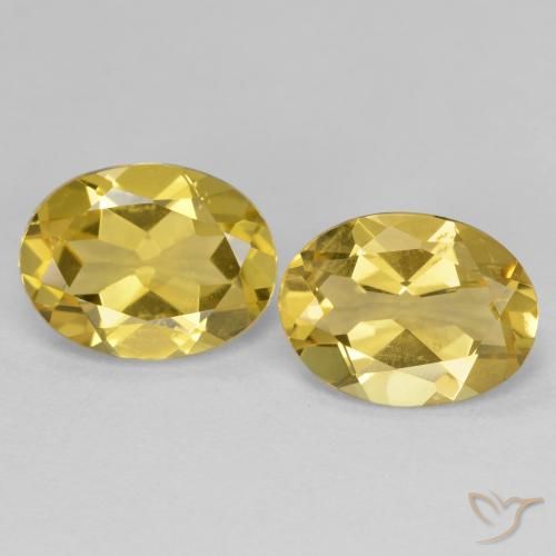 3.22 ct Oval Cut Golden Beryl, 9.1 x 6.9 mm From Madagascar, Photo A