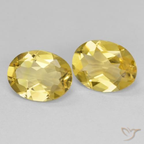 3.13 ctw Yellow Golden Beryl Stones, Natural Golden Beryl in Oval Facet Shape for Sale