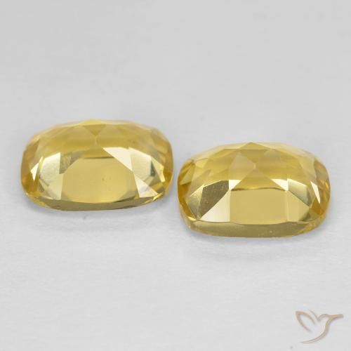 Golden Beryl Gemstones in 8 x 6 mm (calibrated) Size for Sale, Golden Beryl Stones in Light Gold Color
