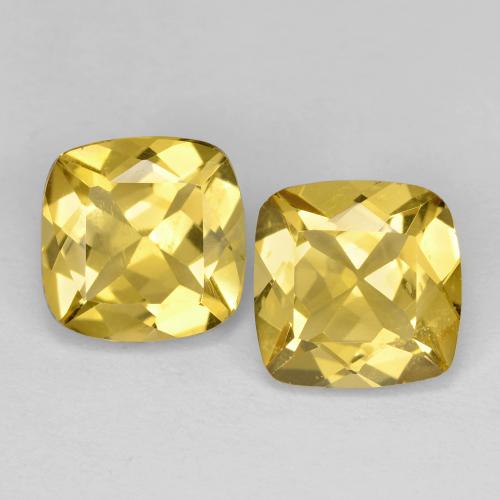 Honey Yellow Golden Beryl Gem - 1.7ct Cushion-Cut (ID: 602206)