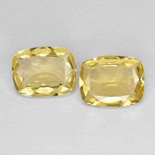 Giallo chiaro Berillo dorato Gem - 1.4ct Taglio a cuscino (ID: 602209)